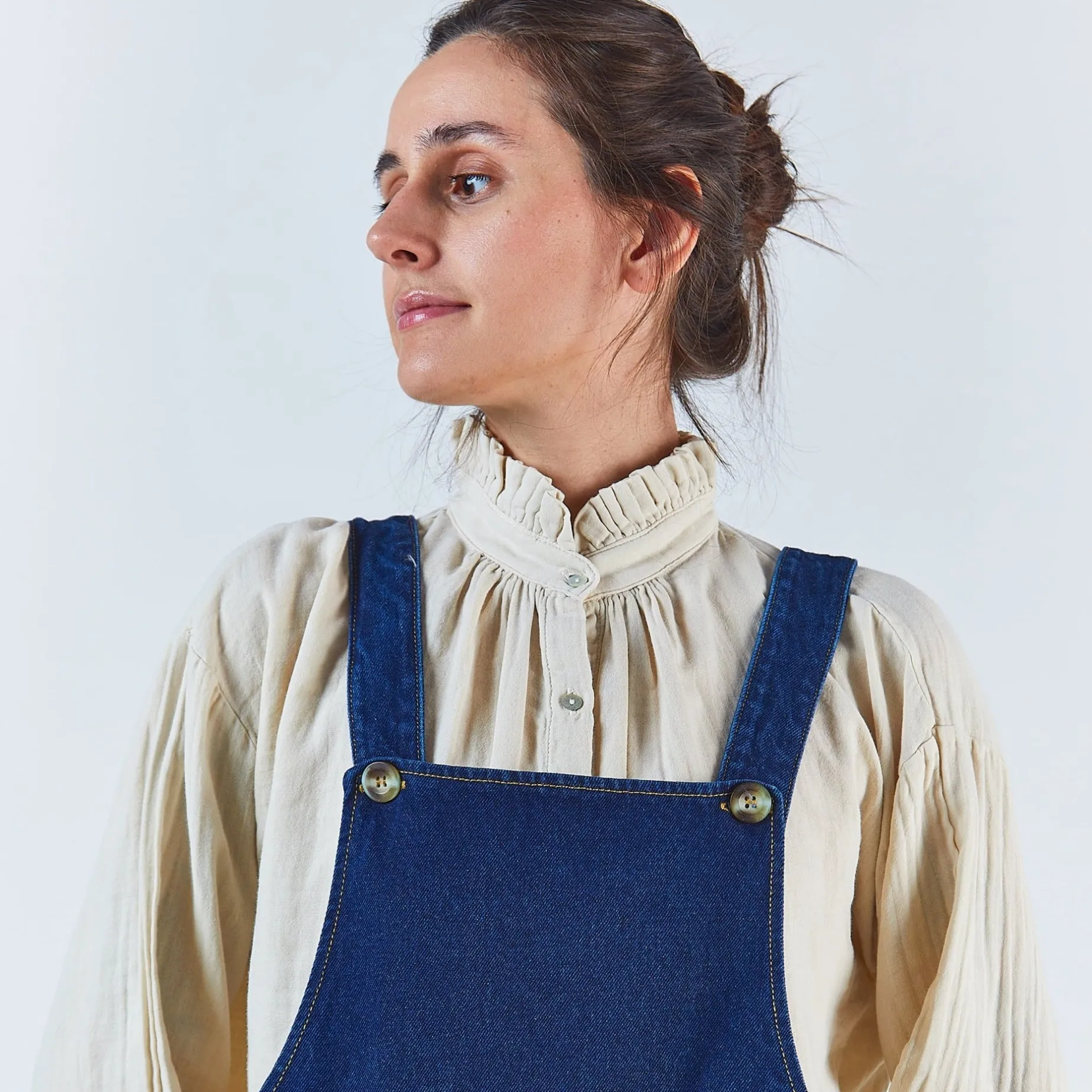 Poudre Organic Blouses & Chemises | CHEMISE ROSIER Almond Milk AlmondMilk