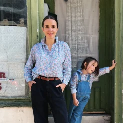 Poudre Organic Blouses & Chemises | CHEMISE ROSIER Flowery Blue FloweryBlue
