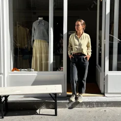 Poudre Organic Blouses & Chemises | CHEMISE ROSIER Olive Gray OliveGray