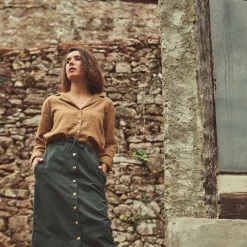 Poudre Organic Blouses & Chemises | CHEMISIER DATTE Toffee