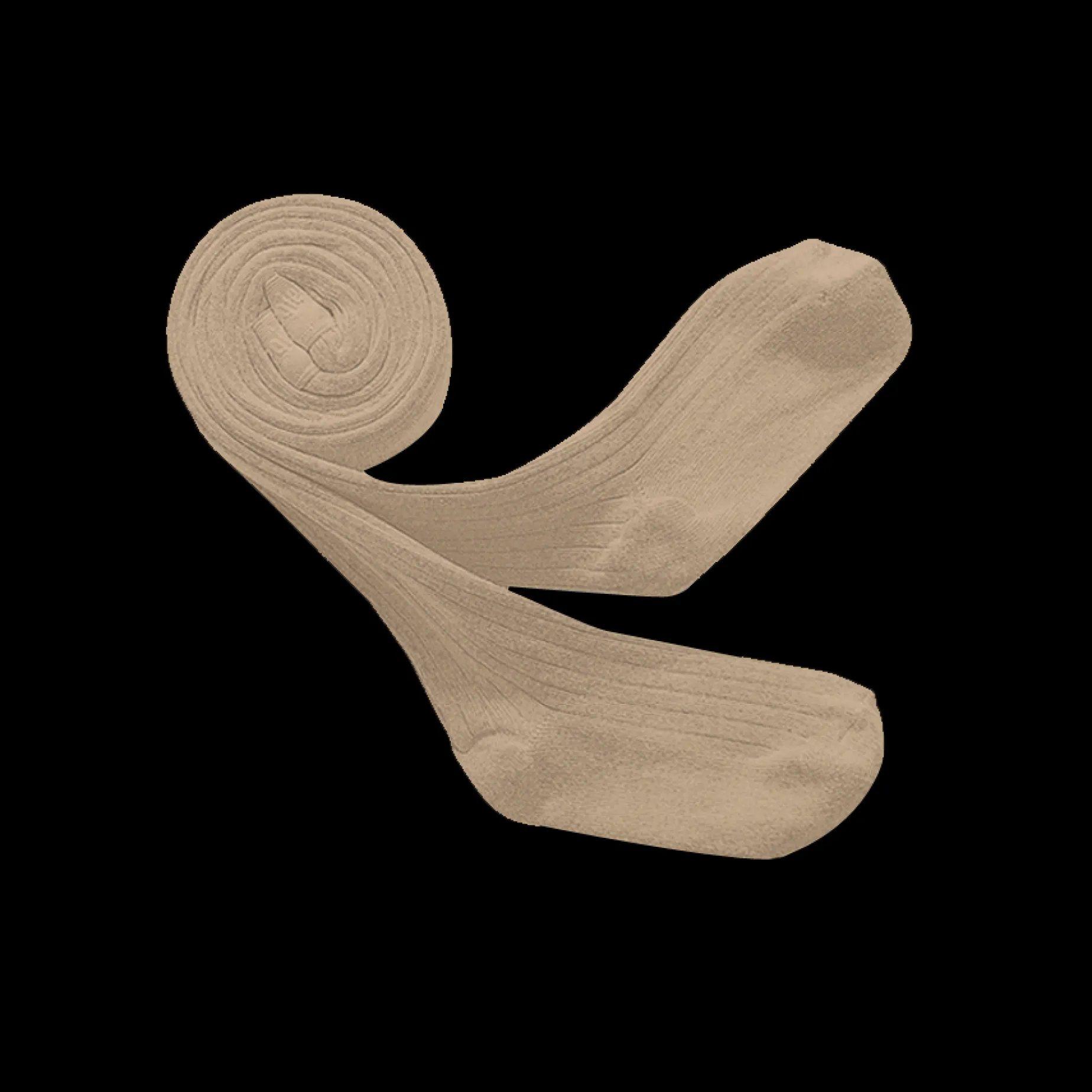 Poudre Organic Chaussettes & Collants | Chaussettes & Collants | COLLANTS LOUISE À CÔTES Petite Taupe PetiteTaupe