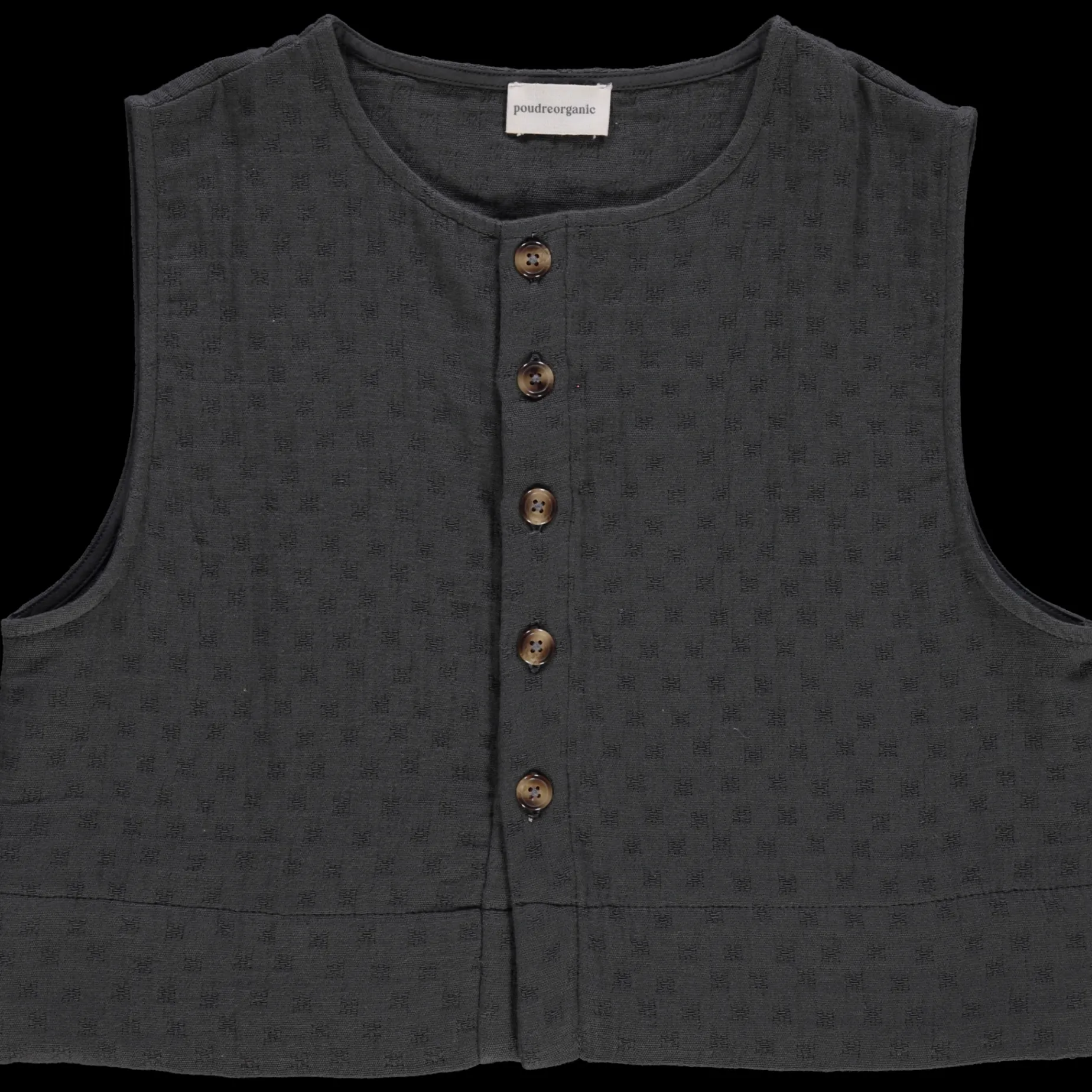 Poudre Organic Blouses & Chemises | CROP TOP VANILLE ADULTE Pirate Black PirateBlack