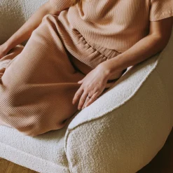 Poudre Organic Jupes & Robes | JUPE LONGUE COSMOS CÔTELÉ Toasted Almond ToastedAlmond