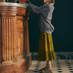 Poudre Organic Jupes & Robes | JUPE NÉMÉSIE Fir Green FirGreen