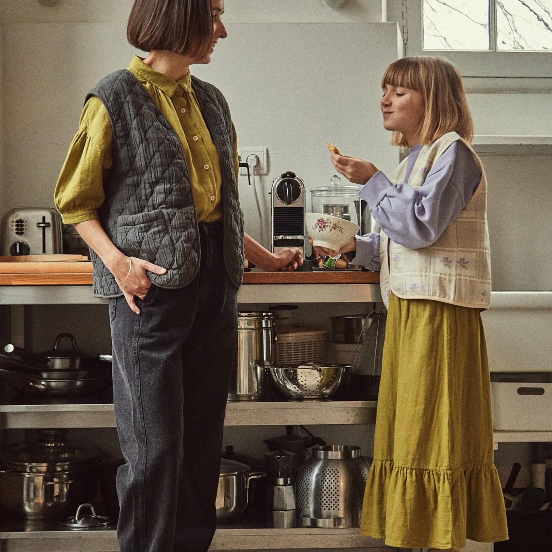 Poudre Organic Jupes & Robes | Duos Kids/adultes | JUPE NÉMÉSIE Green Moss GreenMoss