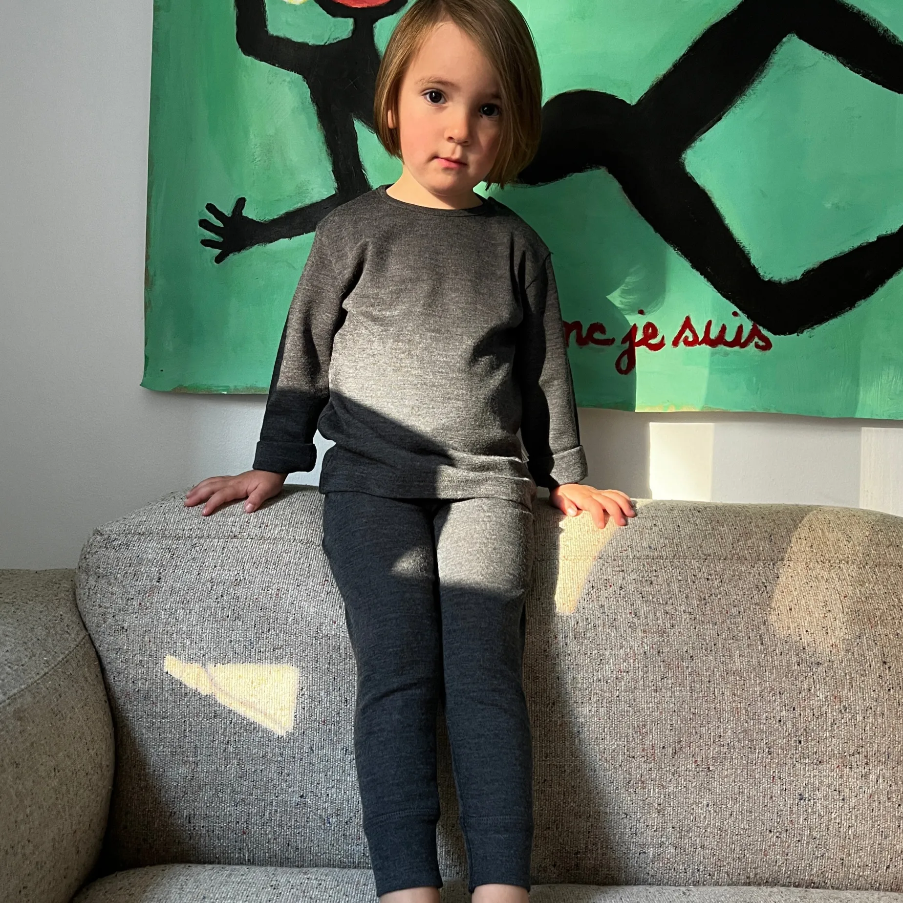 Poudre Organic Leggings & Pantalons | Leggings & Pantalons | LEGGING BASILIC MÉRINOS Gris Chiné GrisChiné