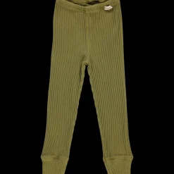 Poudre Organic Leggings & Pantalons | Leggings & Pantalons | LEGGINGS BASILIC CÔTELÉ Green Moss GreenMoss