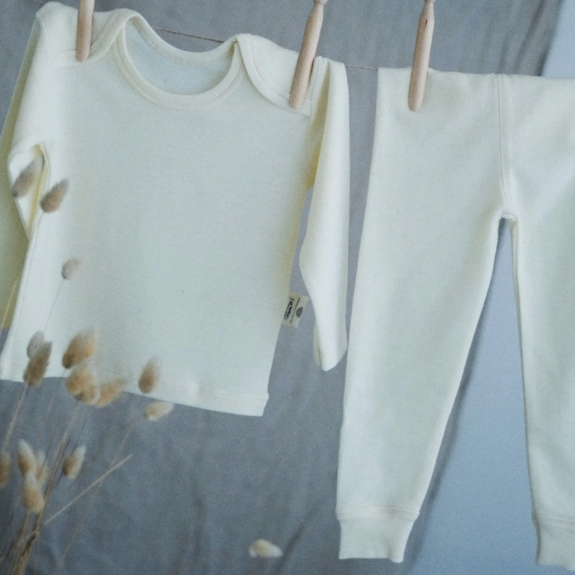 Poudre Organic Leggings & Pantalons | Leggings & Pantalons | LEGGINGS BASILIC MÉRINOS Naturel