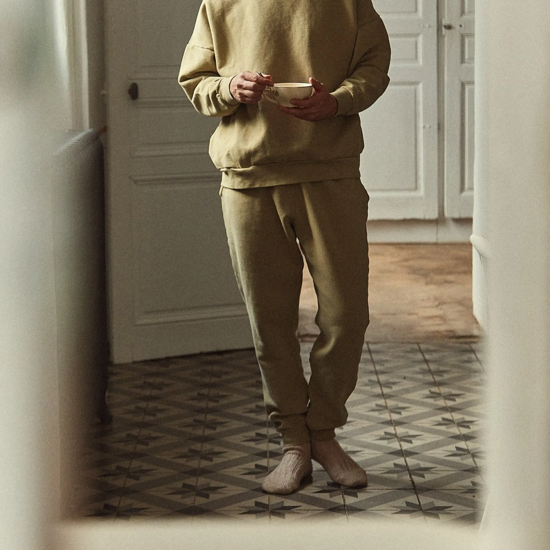 Poudre Organic Homewear | Pantalons | PANTALON ANICET Olive Gray OliveGray