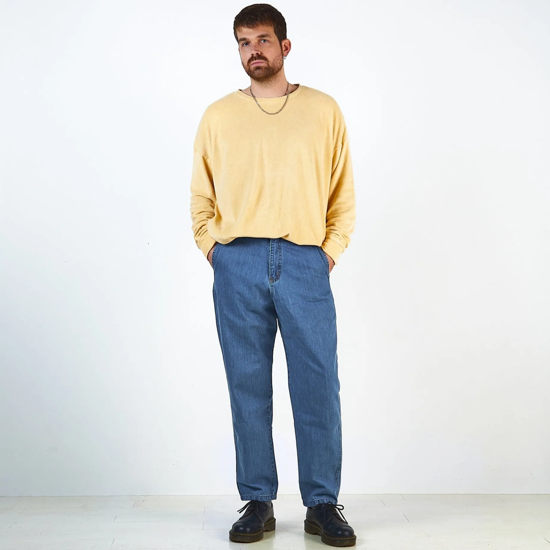 Poudre Organic Pantalons | Pantalons & Leggings | PANTALON CAROTTE Denim Blue Denim-Blue
