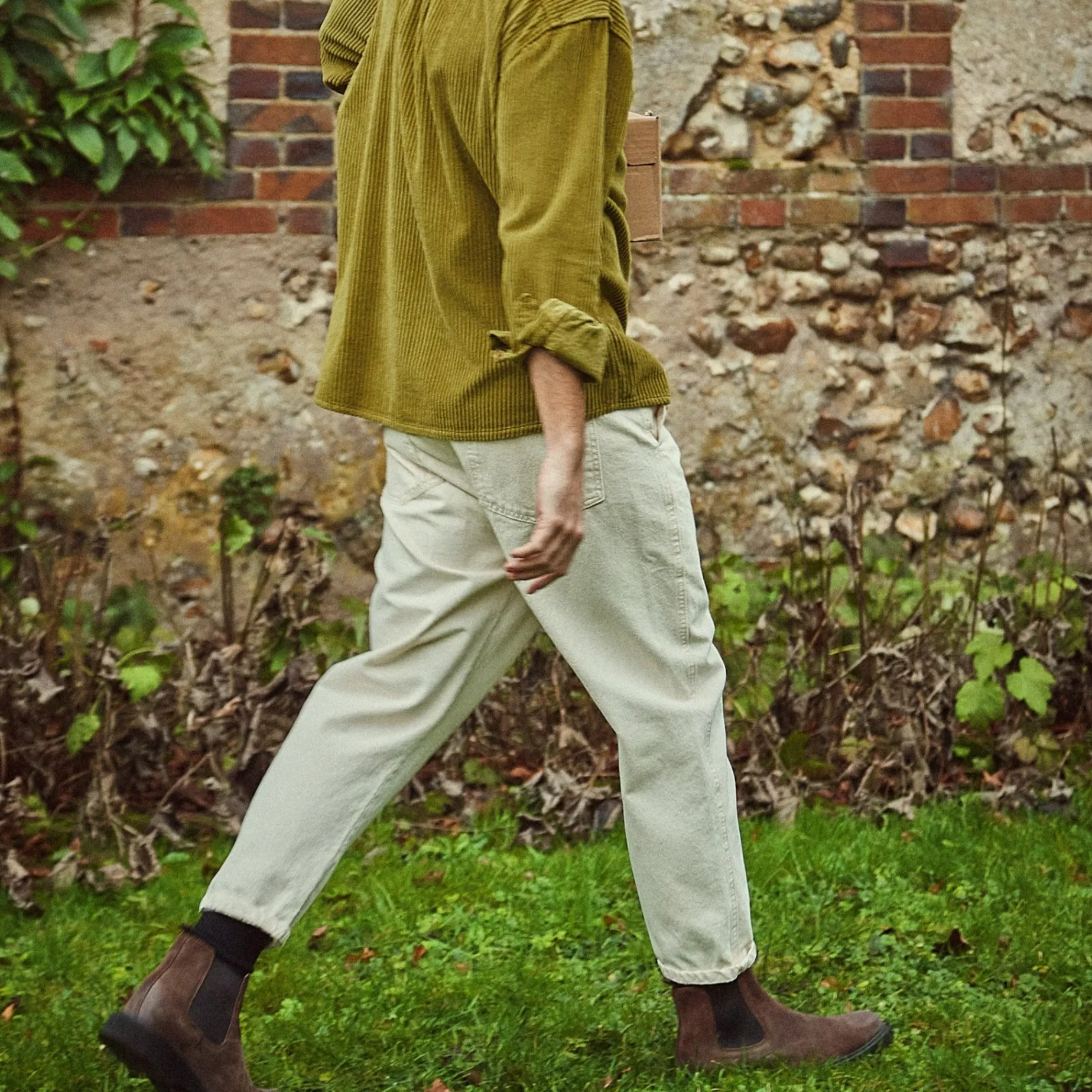 Poudre Organic Pantalons | Pantalons & Leggings | PANTALON CAROTTE Denim Écru Denim-Écru