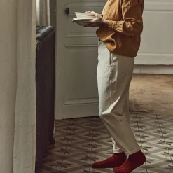 Poudre Organic Pantalons | Pantalons & Leggings | PANTALON CAROTTE Denim Écru Denim-Écru