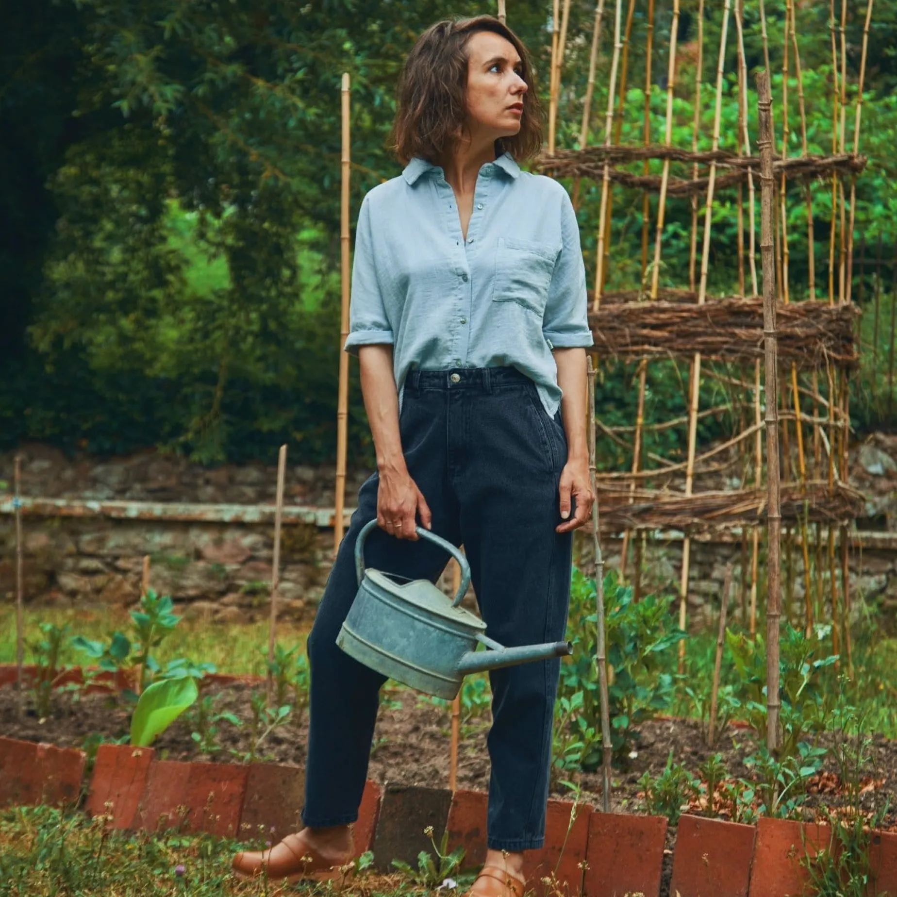 Poudre Organic Pantalons | Pantalons & Leggings | PANTALON CAROTTE Denim Noir Denim-Noir