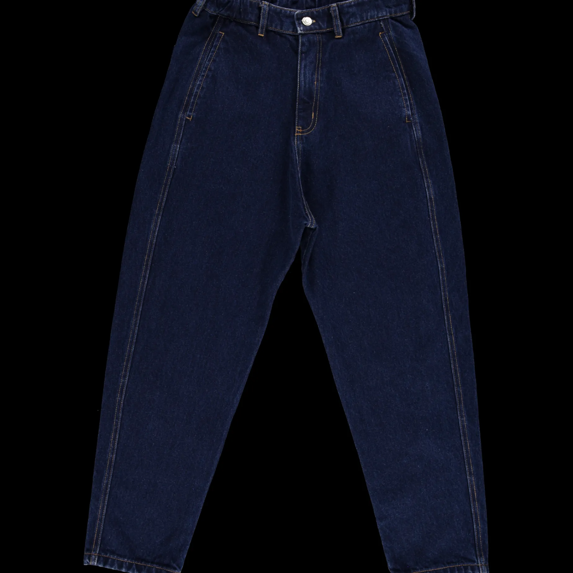 Poudre Organic Pantalons | Pantalons & Leggings | PANTALON CAROTTE LONG Denim Dark Blue Denim-Dark-Blue