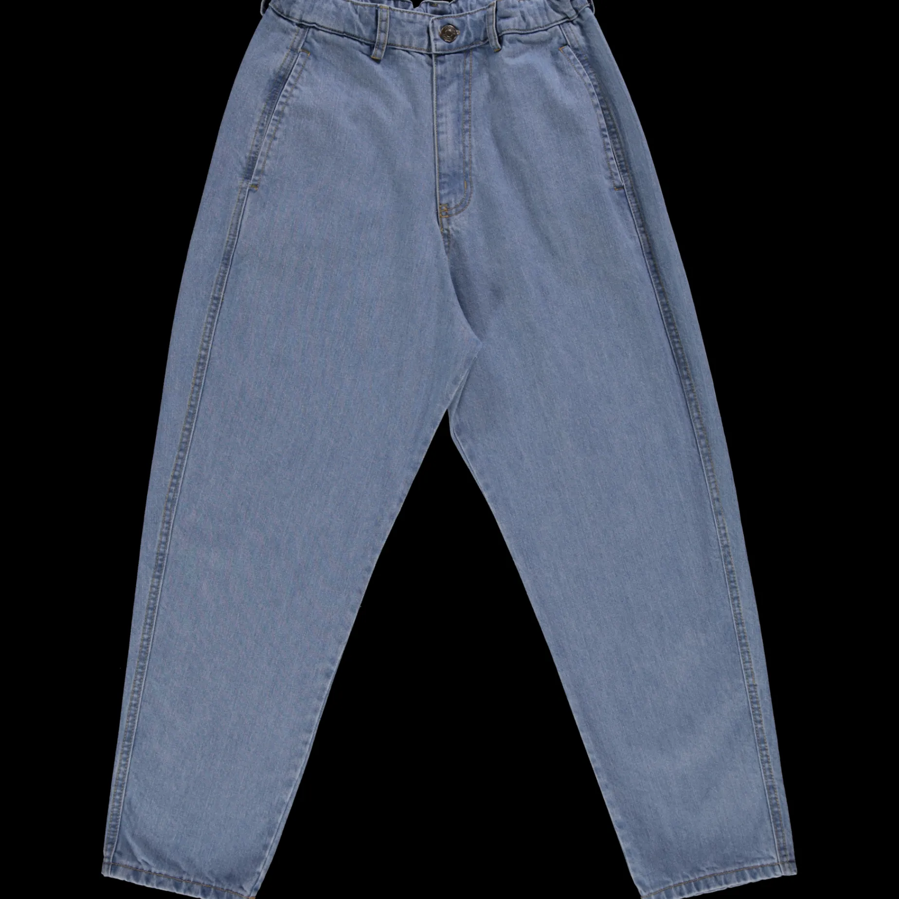 Poudre Organic Pantalons | Pantalons & Leggings | PANTALON CAROTTE LONG Denim Blue Denim-Blue