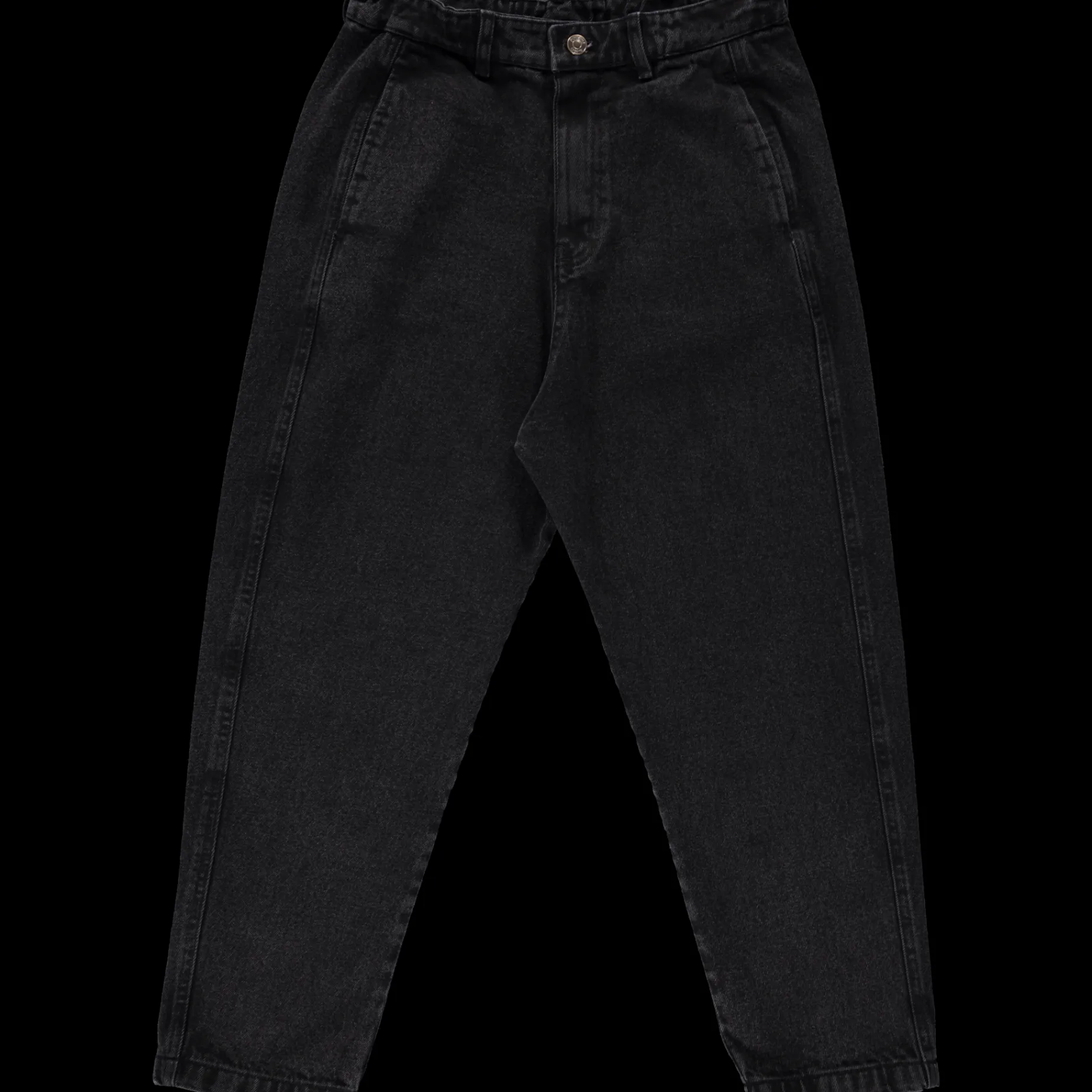 Poudre Organic Pantalons | Pantalons & Leggings | PANTALON CAROTTE LONG Denim Noir Denim-Noir