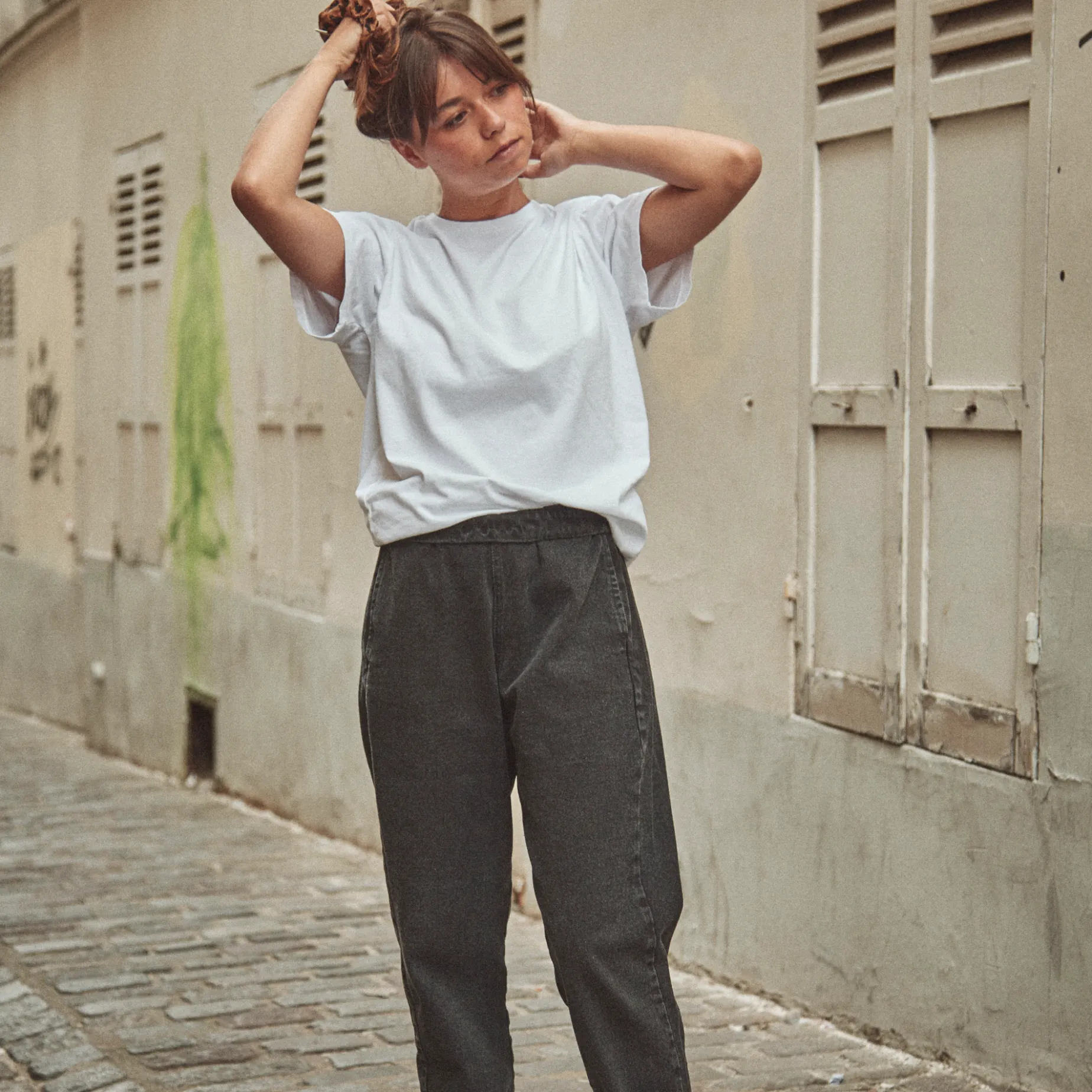 Poudre Organic Pantalons | Pantalons & Leggings | PANTALON COQUELICOT Denim Noir Denim-Noir