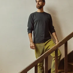 Poudre Organic Pantalons | Pantalons & Leggings | PANTALON COQUELICOT VELOURS CÔTELÉ Green Moss GreenMoss