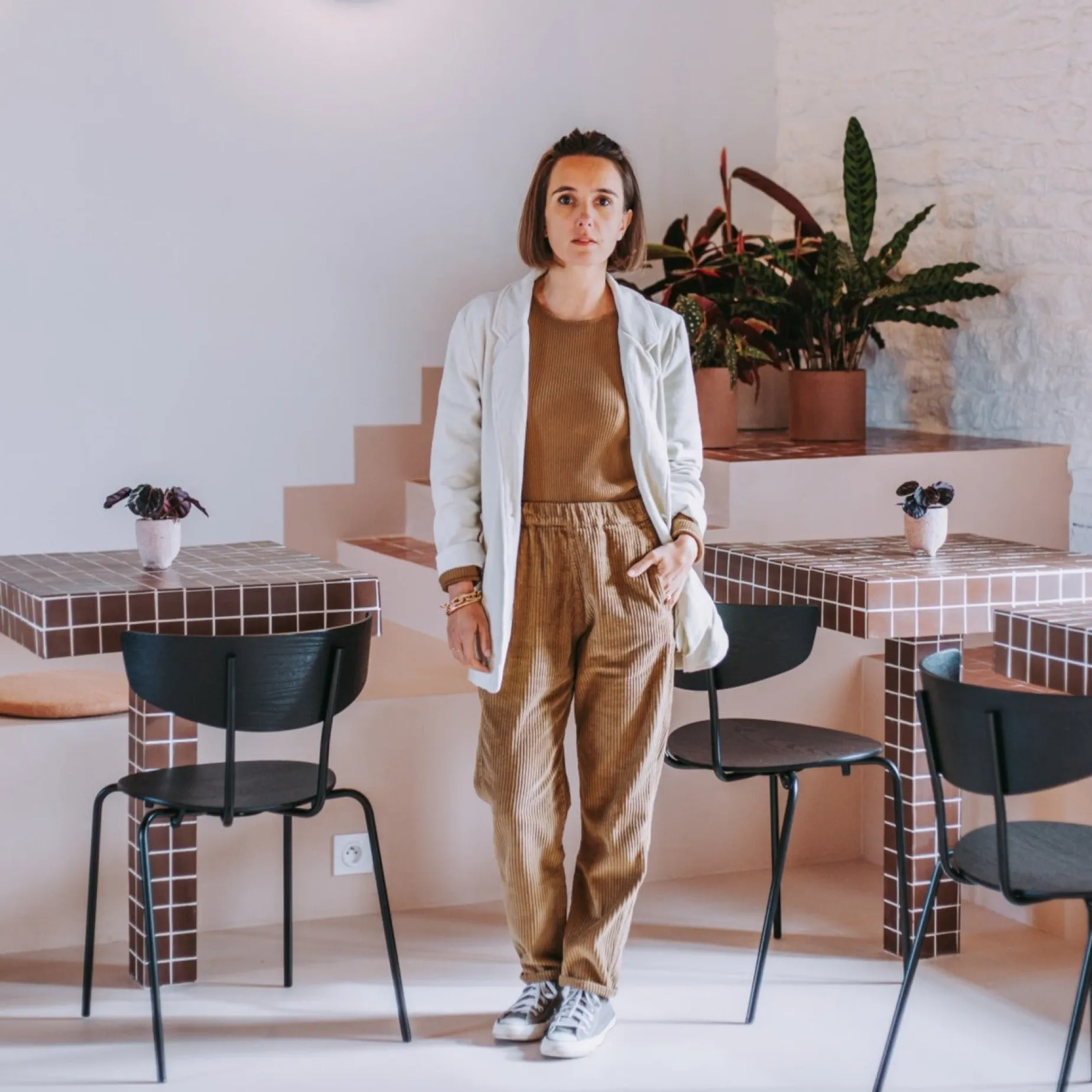 Poudre Organic Pantalons | Pantalons & Leggings | PANTALON COQUELICOT VELOURS CÔTELÉ Toffee