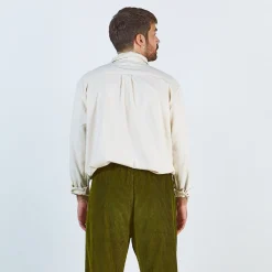 Poudre Organic Pantalons | Pantalons & Leggings | PANTALON COQUELICOT VELOURS CÔTELÉ Fir Green FirGreen