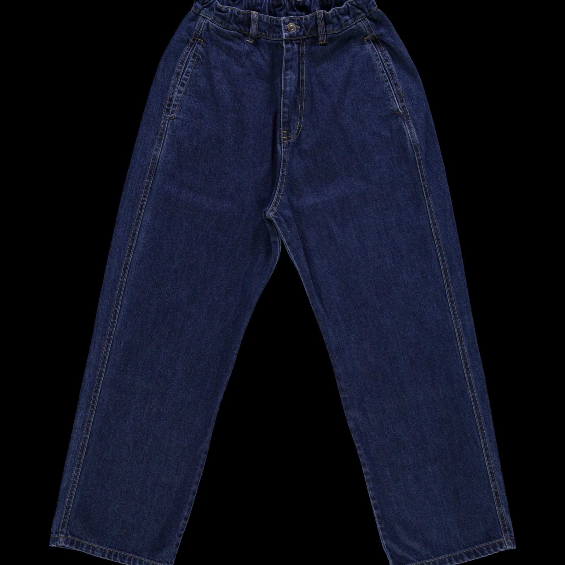 Poudre Organic Pantalons & Leggings | PANTALON GENTIANE Denim Dark Blue Denim-Dark-Blue