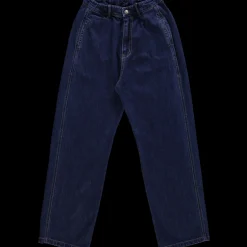 Poudre Organic Pantalons & Leggings | PANTALON GENTIANE LONG Denim Dark Blue Denim-Dark-Blue