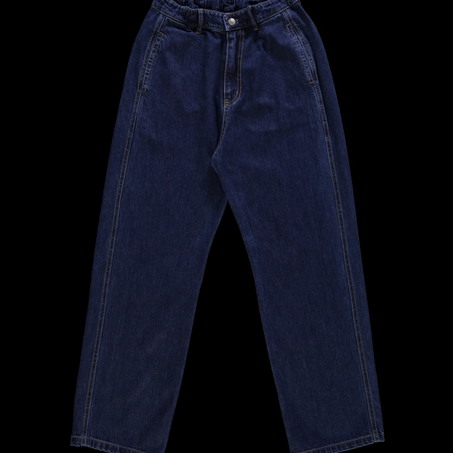 Poudre Organic Pantalons & Leggings | PANTALON GENTIANE LONG Denim Dark Blue Denim-Dark-Blue