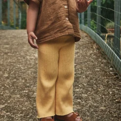 Poudre Organic Leggings & Pantalons | PANTALON GESSE MAILLE Jaune Pastel JaunePastel