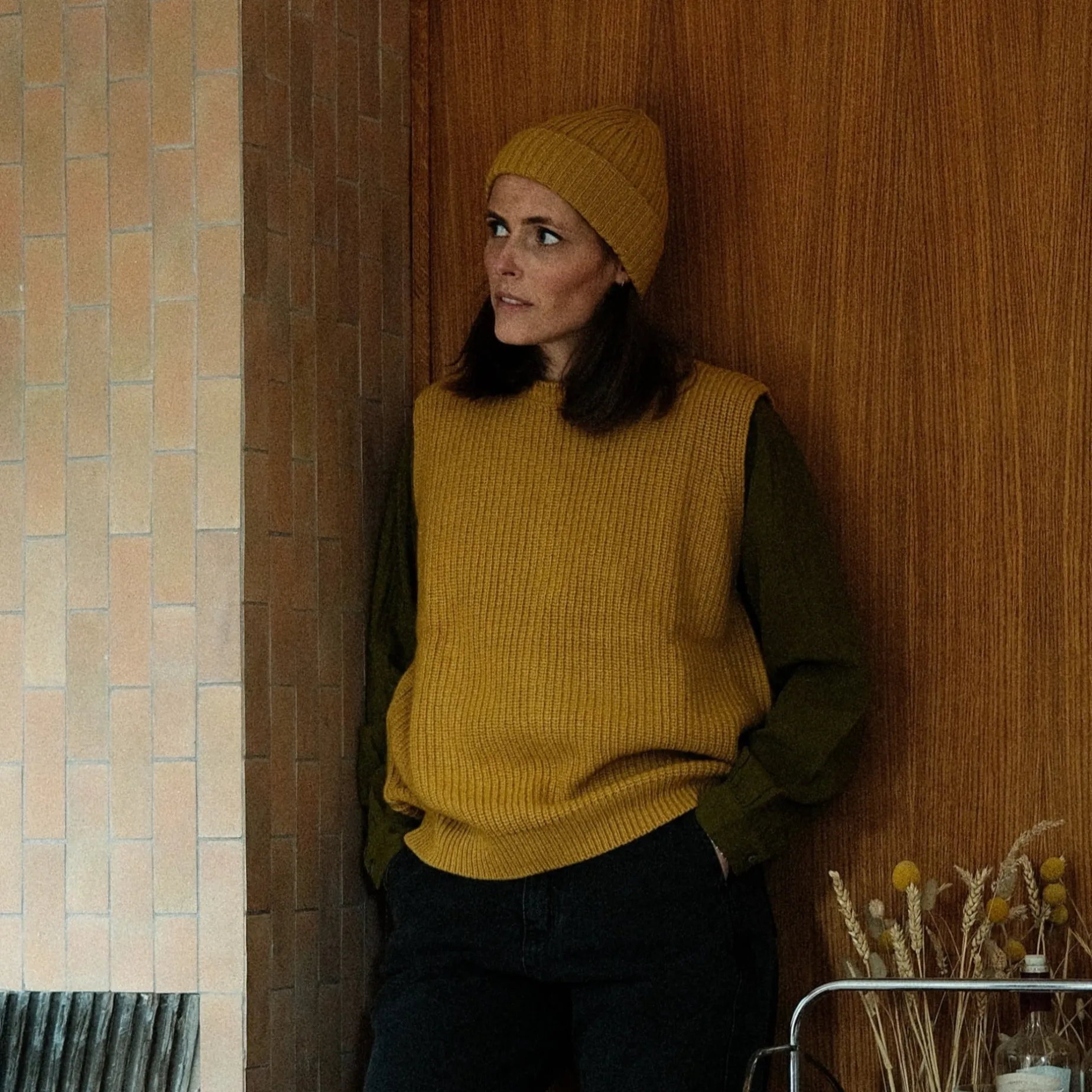 Poudre Organic Pulls | PULL CANNEBERGE LAINE ADULTE Moutarde