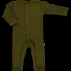 Poudre Organic Pyjamas | PYJAMA AIRELLE CÔTELÉ Fir Green FirGreen