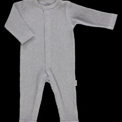 Poudre Organic Pyjamas | PYJAMA AIRELLE CÔTELÉ Gris Clair Chiné GrisClairChiné