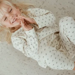 Poudre Organic Pyjamas | PYJAMA ARBOUSIER Hors Saison Blue Surf Hors-Saison-Blue-Surf