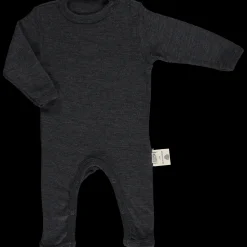 Poudre Organic Pyjamas | Trousseaux De Naissance & Packs | PYJAMA ARMOISE MÉRINOS Gris Chiné GrisChiné
