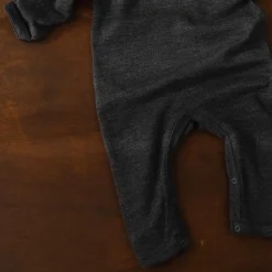 Poudre Organic Pyjamas | Trousseaux De Naissance & Packs | PYJAMA ARMOISE MÉRINOS Gris Chiné GrisChiné