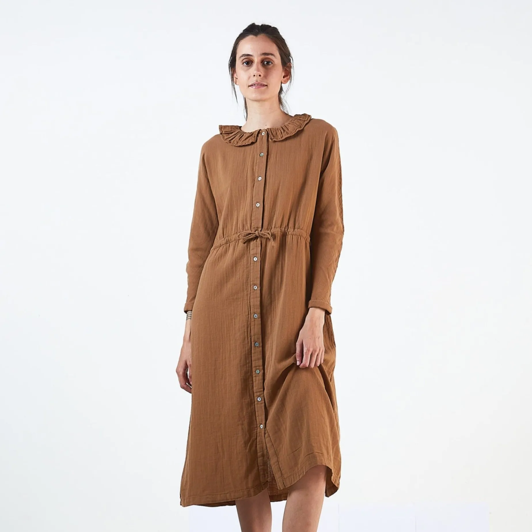Poudre Organic Jupes & Robes | ROBE AVENA Nuthatch