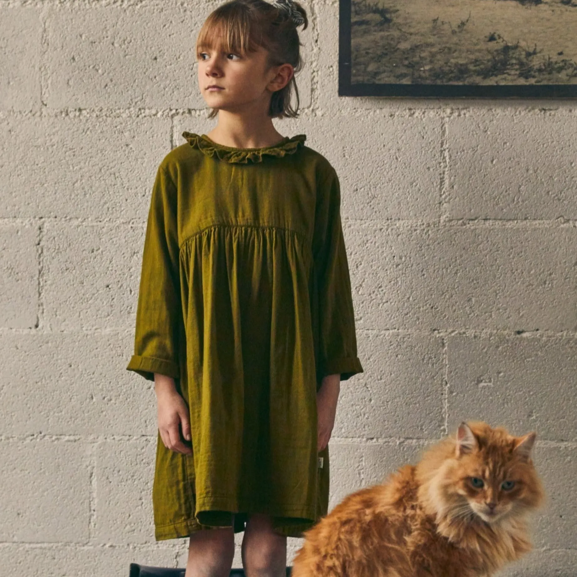 Poudre Organic Jupes & Robes | ROBE CAMPANULE Fir Green FirGreen