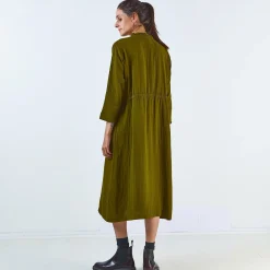 Poudre Organic Jupes & Robes | ROBE GIROFLE Fir Green FirGreen