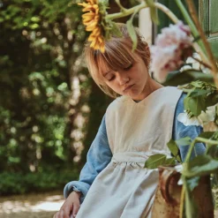 Poudre Organic Jupes & Robes | ROBE MANGUE Denim Écru Denim-Ecru