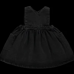 Poudre Organic Jupes & Robes | ROBE MANGUE Denim Noir Denim-Noir