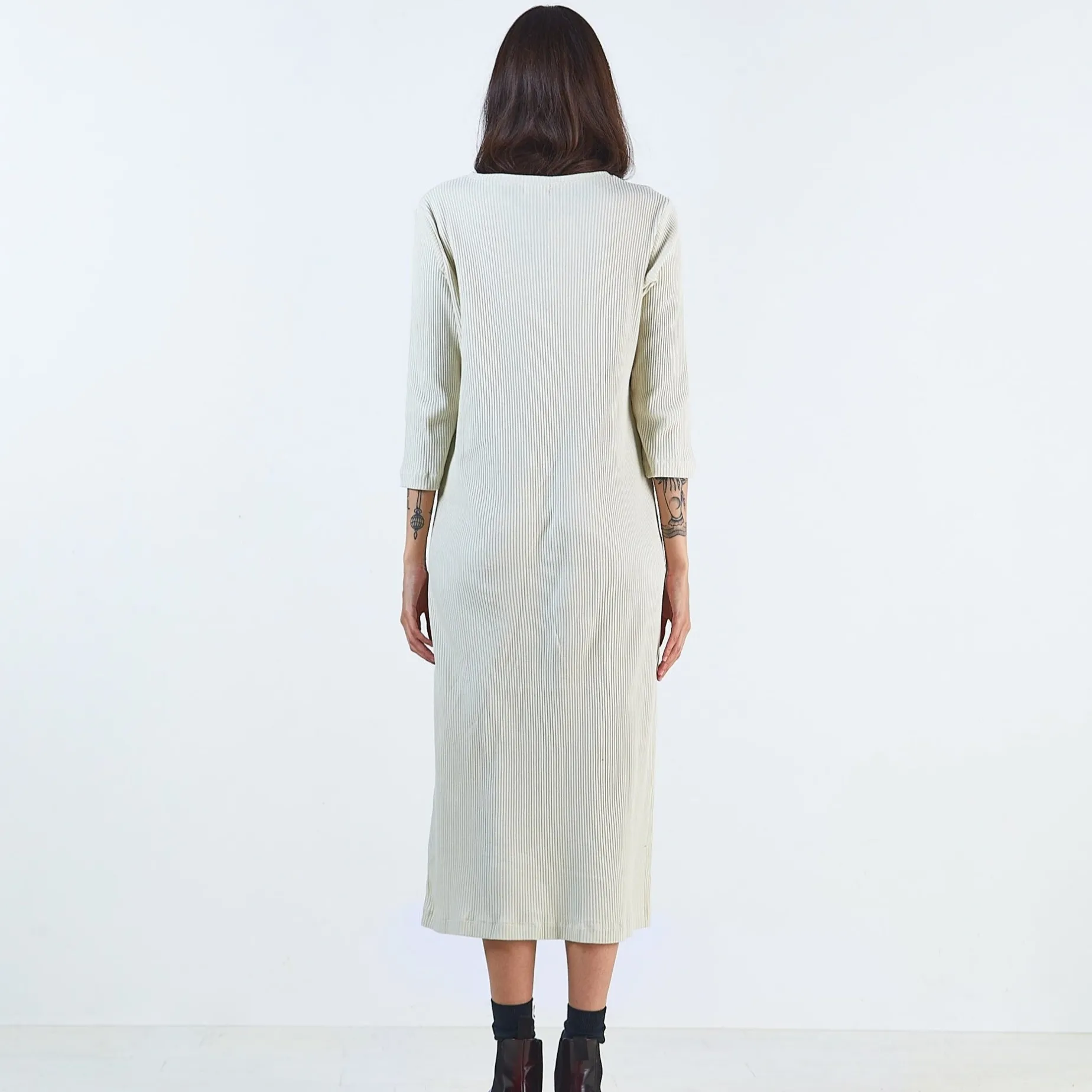 Poudre Organic Jupes & Robes | ROBE ORCHIDÉE CÔTELÉ ADULTE Almond Milk AlmondMilk