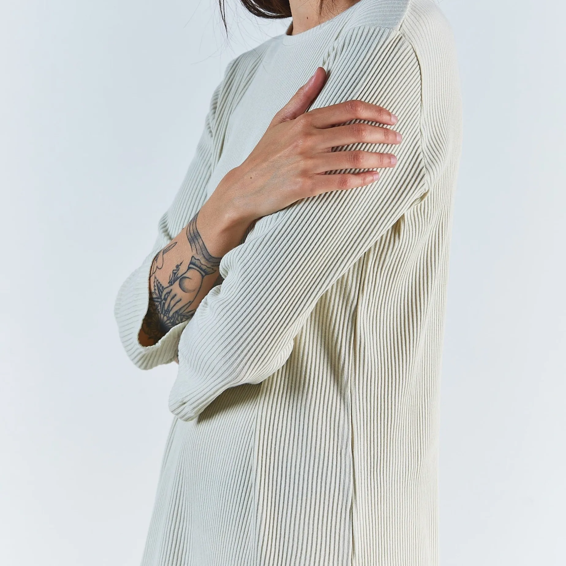 Poudre Organic Jupes & Robes | ROBE ORCHIDÉE CÔTELÉ ADULTE Almond Milk AlmondMilk