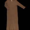 Poudre Organic Jupes & Robes | ROBE ORCHIDÉE CÔTELÉ KIDS Toffee