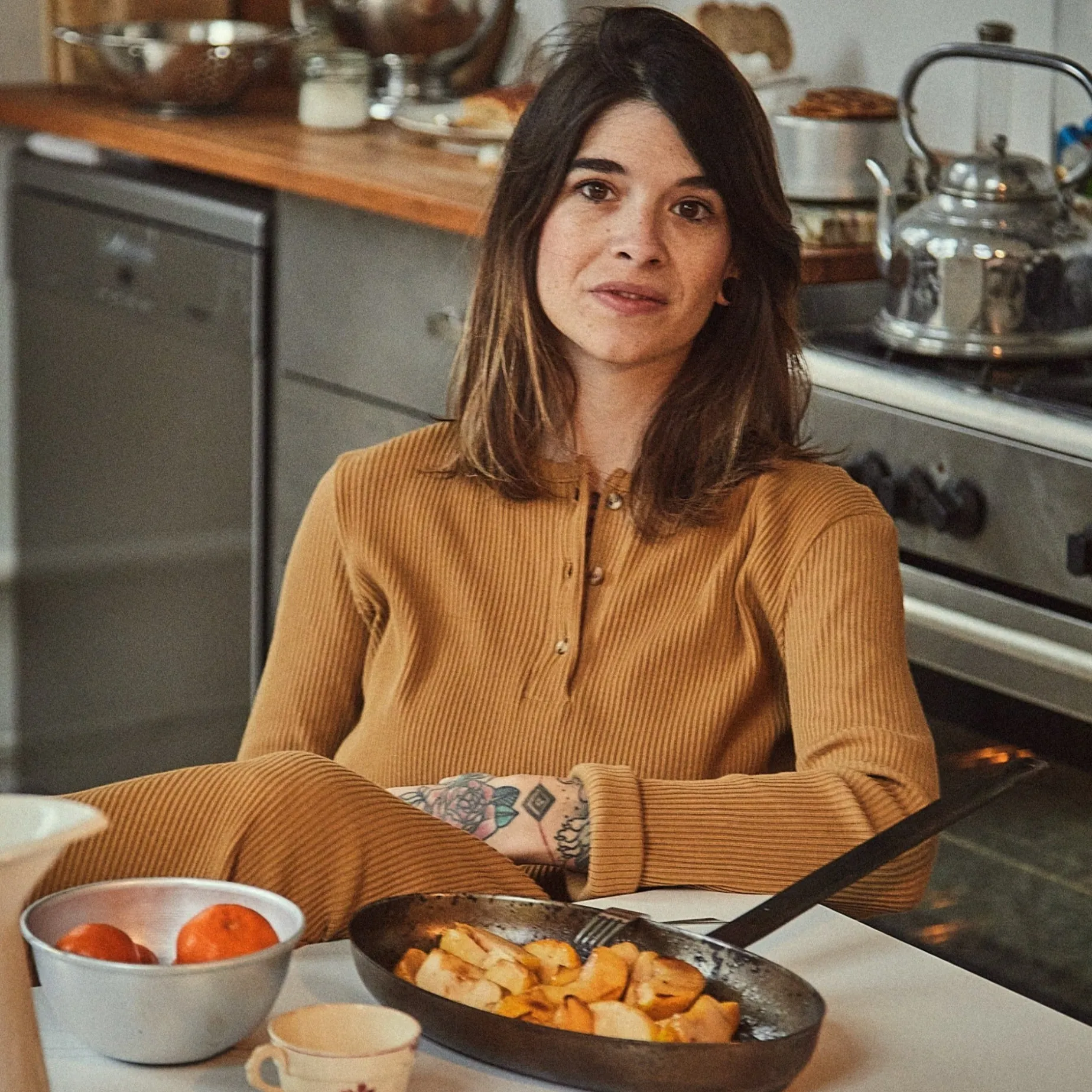 Poudre Organic Jupes & Robes | ROBE TAGETE CÔTELÉ Dijon