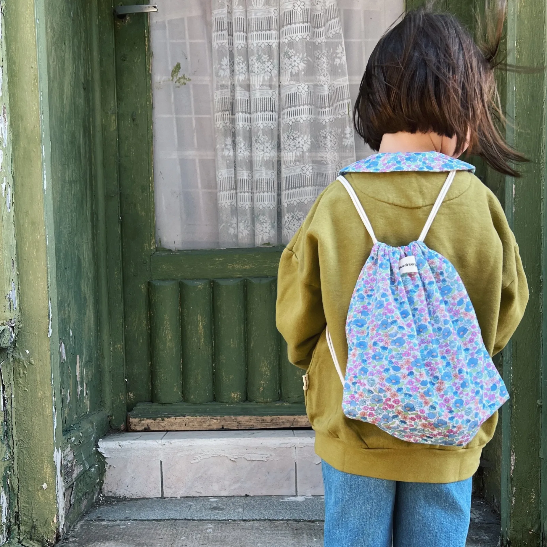 Poudre Organic Sacs | SAC CAROUBE Flowery Blue FloweryBlue