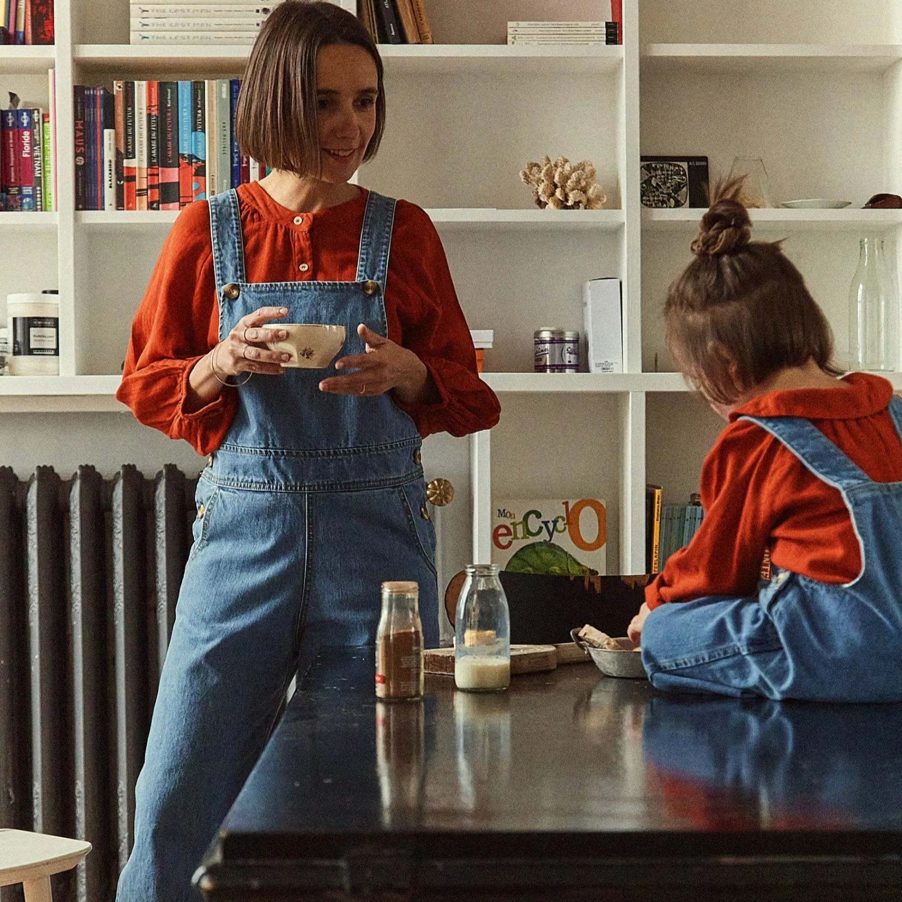 Poudre Organic Combinaisons & Salopettes | Duos Kids/adultes | SALOPETTE QUETSCHE ADULTE Denim Blue Denim-Blue