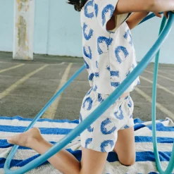 Poudre Organic Bloomers & Shorts | SHORT CARDAMOME Ernesto Bleu Ernesto-Bleu