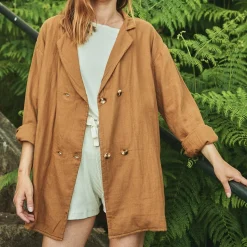 Poudre Organic Homewear | Shorts | SHORT HORTENSIA CÔTELÉ Almond Milk AlmondMilk