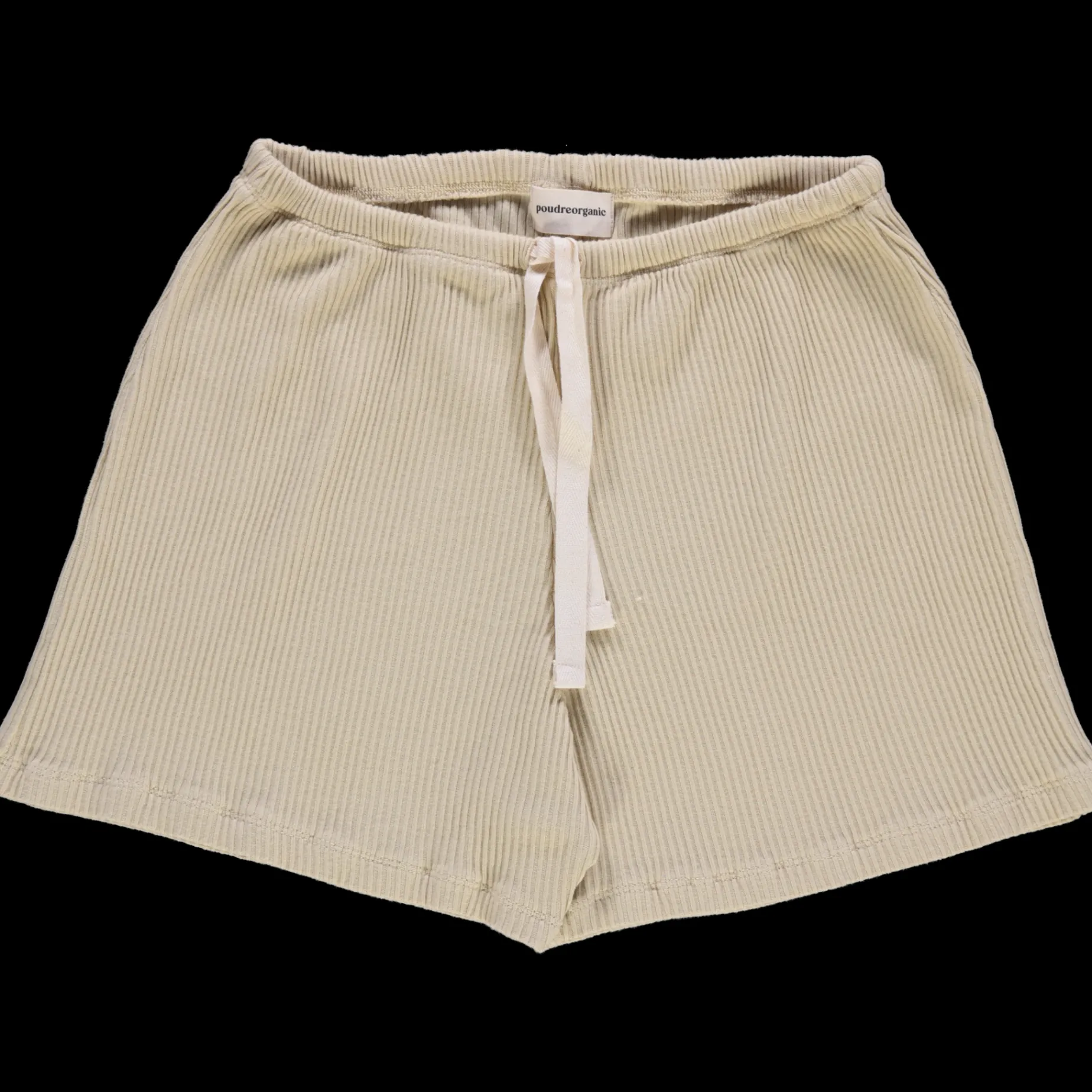 Poudre Organic Homewear | Shorts | SHORT HORTENSIA CÔTELÉ Biscotti