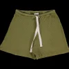Poudre Organic Homewear | Shorts | SHORT HORTENSIA CÔTELÉ Green Moss GreenMoss