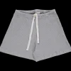 Poudre Organic Homewear | Shorts | SHORT HORTENSIA CÔTELÉ Gris Clair Chiné GrisClairChine